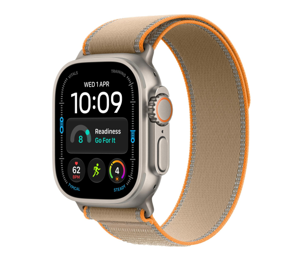 Apple Watch Ultra 4/Naturalny Tytan/Piaskowa Opaska Trail S/M - 1594111 - zdjęcie
